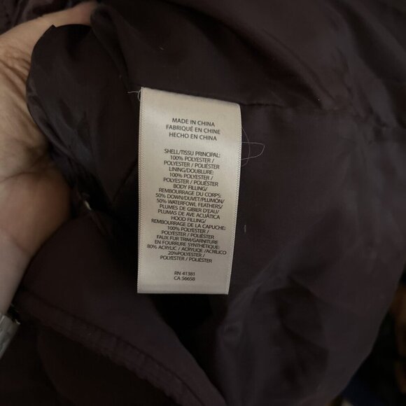 Ralph Lauren LRL Womens Coat Small Quilted Faux Fur Hooded Puffer Down Filled - Picture 3 of 5